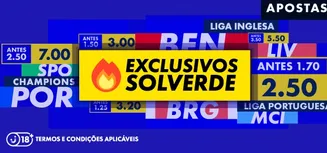 Banner promocional com apostas exclusivas Solverde e odds destacadas para jogos de futebol